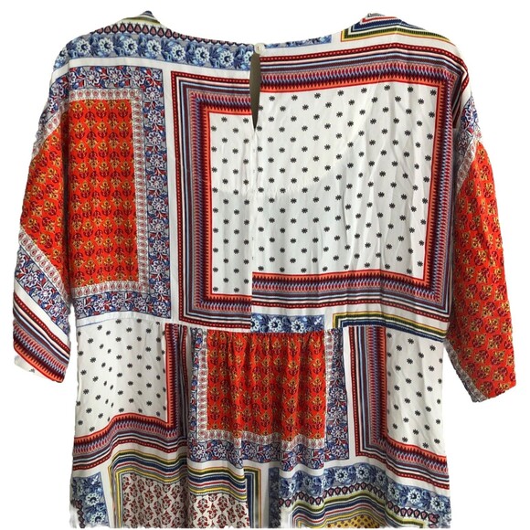 The Vermont Country Store Patchwork Dress Womens S Babydoll Grannycore Hippie - Picture 5 of 10